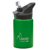 Termos inox cu capac automat Verde, 350 ml, Laken