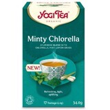 Munt en chlorella thee, 17 builtjes, Yogi Tea