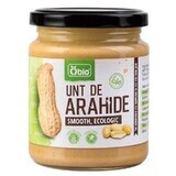 Unt de arahide smooth Bio, 250 g, Obio