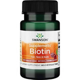 Biotina 5000mg, 60 tablete, Swanson