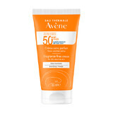 Avene Crema Senza Profumo SPF 50+ Solare Viso per Pelli Sensibili e Secche, 50ml