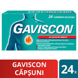 Gaviscon Erdbeere, 24 Kautabletten, Reckitt Benckiser