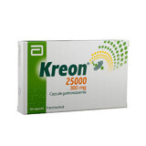 Kreon 25000, 20 gélules, Mylan