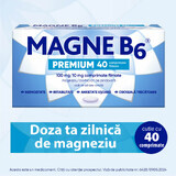 Magne B6 Premium, 100 mg/10 mg, 40 comprimés pelliculés, Sanofi