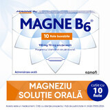 Magne B6, 100 mg/10 mg Magne B6, 10 injectieflacons, Sanofi