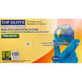 Gants d'examen en nitrile Nepudrate L, 100 pièces, Top Glove