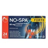 No-Spa Forte, 80 mg, 24 compresse rivestite con film, Sanofi