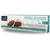 Organic biscuits with cocoa cream, Bio Twins, 125 g, Sottolestelle