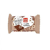 Organic chocolate with milk and expanded rice, 25 g, Baule Volante