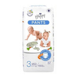 Pantaloni per pannolini n. 3, 6-11 kg, 48 pezzi, Happy