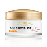 Anti-wrinkle day cream with lifting effect and SPF 20 Age Specialist 45+, 50 ml, Loreal