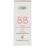 BB cream met SPF 15 donkere tint voor normale droge huid, 50 ml, Ziaja