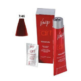 Tintura per capelli permanente Vitality's Art Absolute con ammoniaca 7.46 100ml