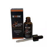 Sérum à la vitamine C 3%, acide hyaluronique et vitamine E, 30ml, Beyoutiful 