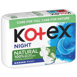 Serviettes hygiéniques Natural Night, 6 pièces, Kotex