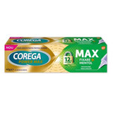 Crema adesiva per protesi Max Fixare +, Mentolo, 40 gr, Corega