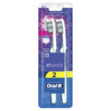 Spazzolino manuale 3D White, 2 pz, Oral B