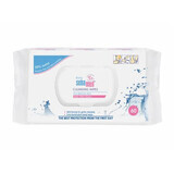 Lingettes humides pour bébé avec 99% d'eau, 60 pièces, Sebamed