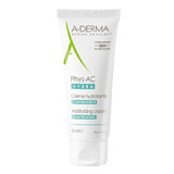 A-Derma Phys-AC Hydra Crema Hidratante para pieles con tendencia acneica, 40 ml