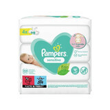 Pampers Sensitive Lingettes humides, 4 pach, 208 pcs