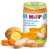 Kip, aardappel en pompoenmenu, 250 g, Hipp