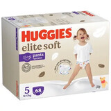 Scutece Pants Elite Soft, Nr. 5, 12-17 kg, 68 buc, Huggies