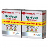 Aktionspackung 1+1 Refflor Forte Kinder, 2 x 10 Beutel, Hyllan