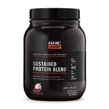 Gnc Amp Sustained Protein Blend, Amestec Proteic Cu Aroma De Milkshake De Capsuni, 896 G