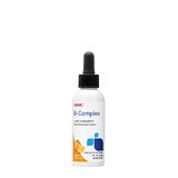 Gnc B-complex, vloeibaar vitamine B-complex met natuurlijke sinaasappelsmaak, 60 ml