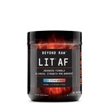 Gnc Beyond Raw Lit Af, pre-allenamento, con sapore di fuochi d'artificio ghiacciati, 443,6 G