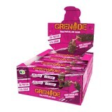 Grenade High Protein, Low Sugar Bar Dark Chocolate Raspberry, Barre protéinée aromatisée au chocolat noir et à la framboise, 60g