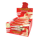 Grenade High Protein, Low Sugar Bar Salted Peanut, Barre protéinée aromatisée au chocolat blanc et aux cacahuètes salées, 60g