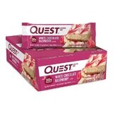 Quest Protein Bar, Baton Proteic, Cu Aroma De Ciocolata Alba Si Zmeura, 60g