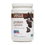 Vega Protein And Greens, Vegetable Protein And Greens, Chocolate Flavoured, 618 G