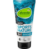 Alverde Naturkosmetik MEN Gel doccia sportivo 3 in 1, 200 ml