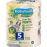 Babylove nature Nature scutece chiloțel junior nr.5, 18 buc