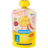 Babylove Purée de bananes cerise ECO à partir de 1 an, 100 g