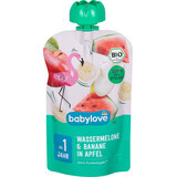 Babylove Piure de pepene cu banane și măr ECO, 12+, 100 g