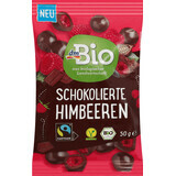 DmBio Framboos in chocolade, ECO, 50 g