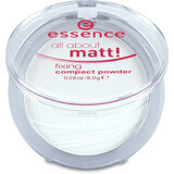 Essence Cosmetics All about matt ! poudre compacte fixante, 8 g