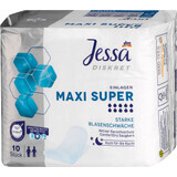 Jessa maxi super incontinence pads, 10 pcs