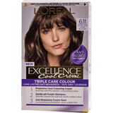 Loreal Paris EXCELLENCE CREME Teinture permanente avec ammoniaque 6.11, 1 pc