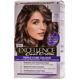 Loreal Paris EXCELLENCE CREME Tintura permanente per capelli con ammoniaca 7.11, 1 pz