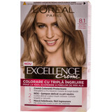 Loreal Paris EXCELLENCE CREME Tintura permanente per capelli con ammoniaca 8.1, 1 pz