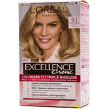 Loreal Paris EXCELLENCE CREME Permanente haarverf met ammoniak 9.1, 1 st