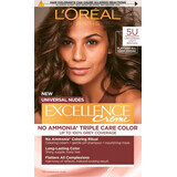 Loreal Paris EXCELLENCE CREME Permanente Haarfarbe 5U hellbraun, 1 Stück