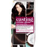 Loreal Paris CASTING CREME GLOSS Vopsea păr R/H 323  ciocolată neagră, 1 buc