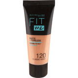 Maybelline New York Fit Me Matte & Poreless Foundation 120 Klassisch Elfenbein, 30 ml