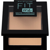 Maybelline New York Fit Me Matte+ Poreless pudră compactă 120 Classic Ivory, 9 g