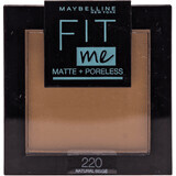 Maybelline New York Fit Me Matte+ Poreless pudră compactă, 9 g